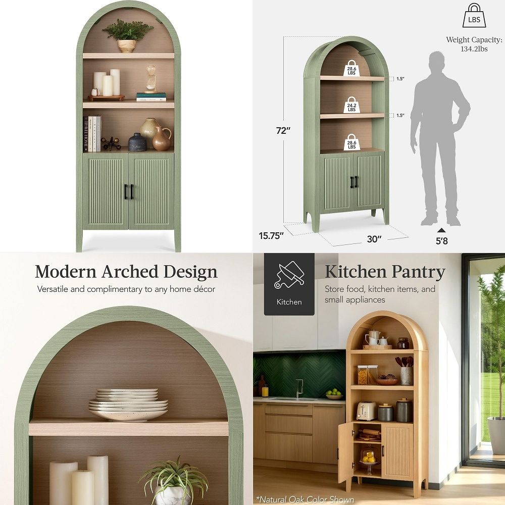 Storage & Organization - Armario de Cocina Alto Arqueado de