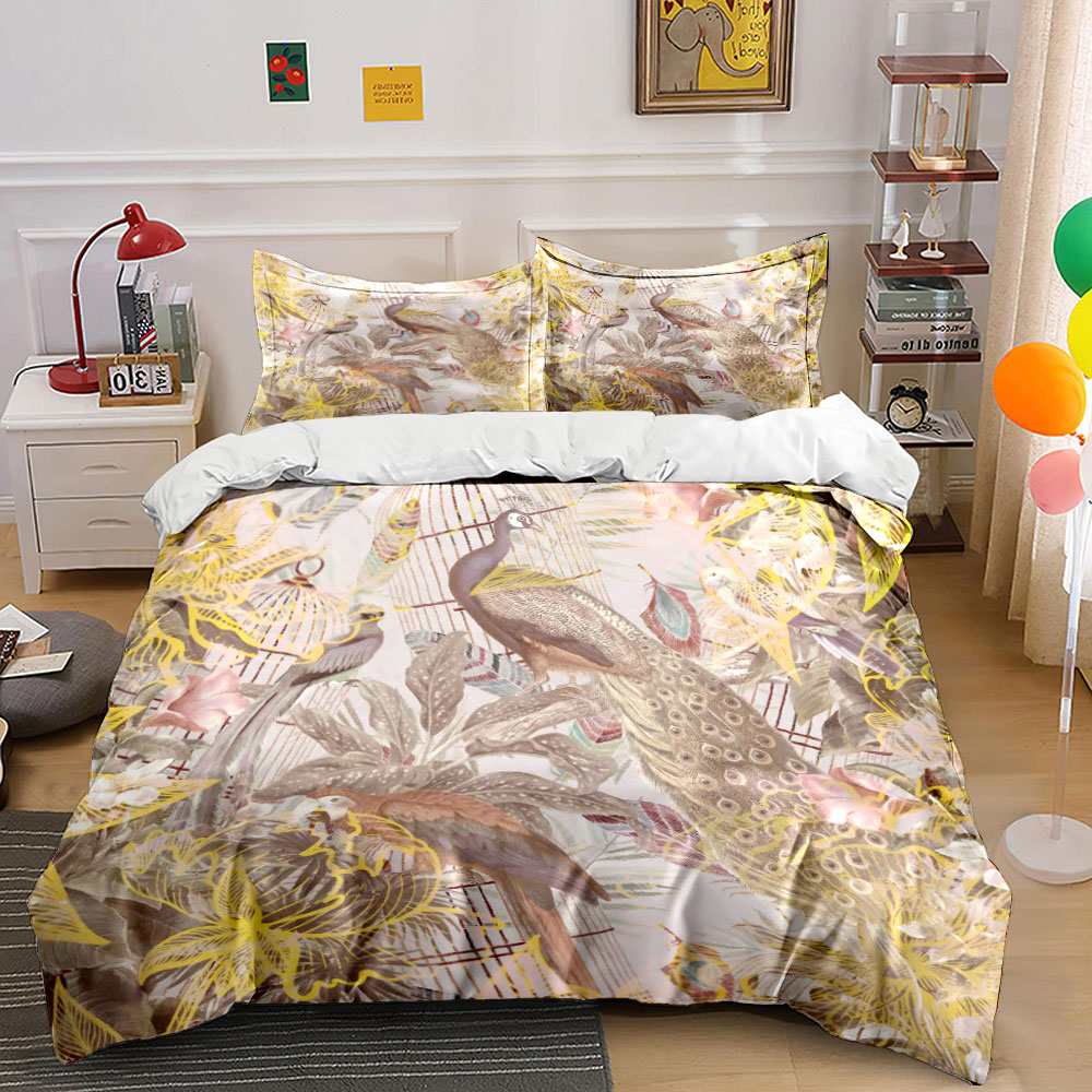 Aesthetic Floral Duvet Cover - Juego de ropa de cama vintage