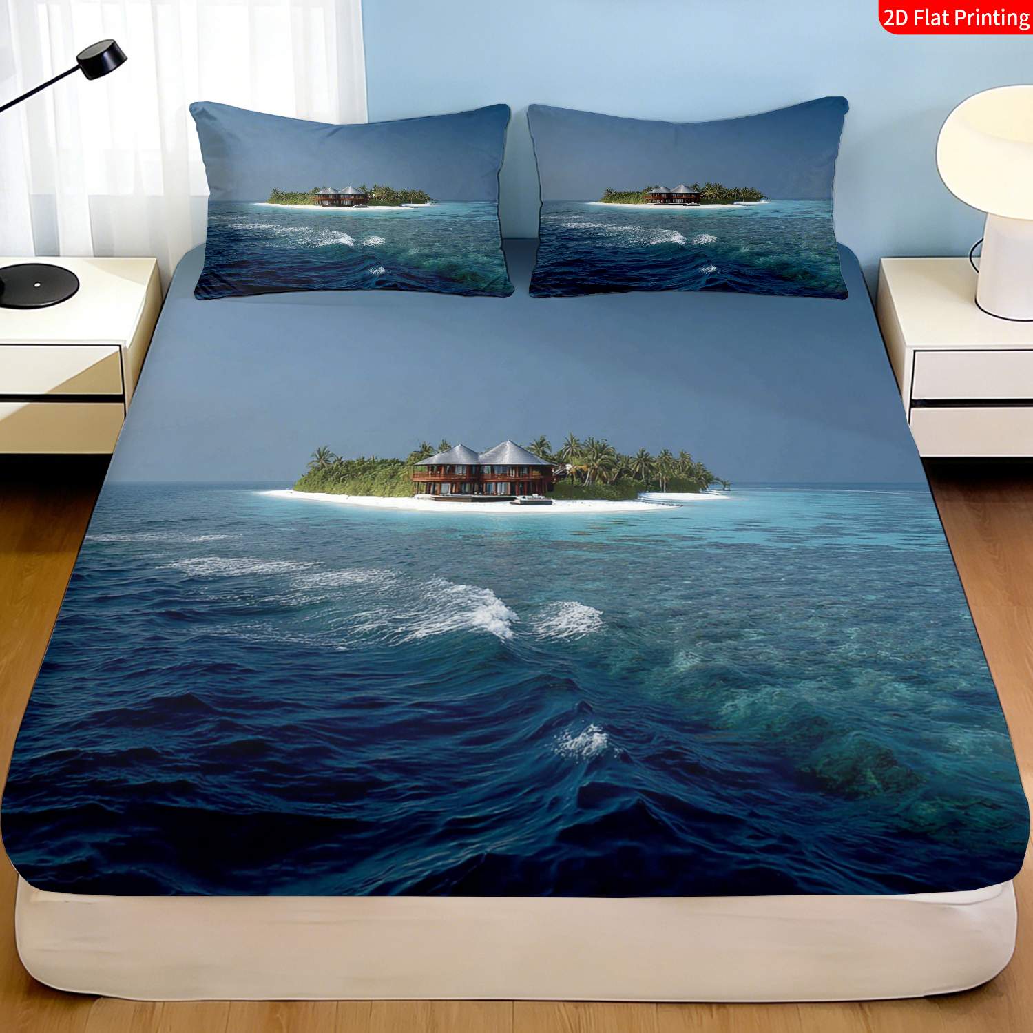 Fitted Bed Sheets Deep Pocket - Juego de Ropa de Cama con