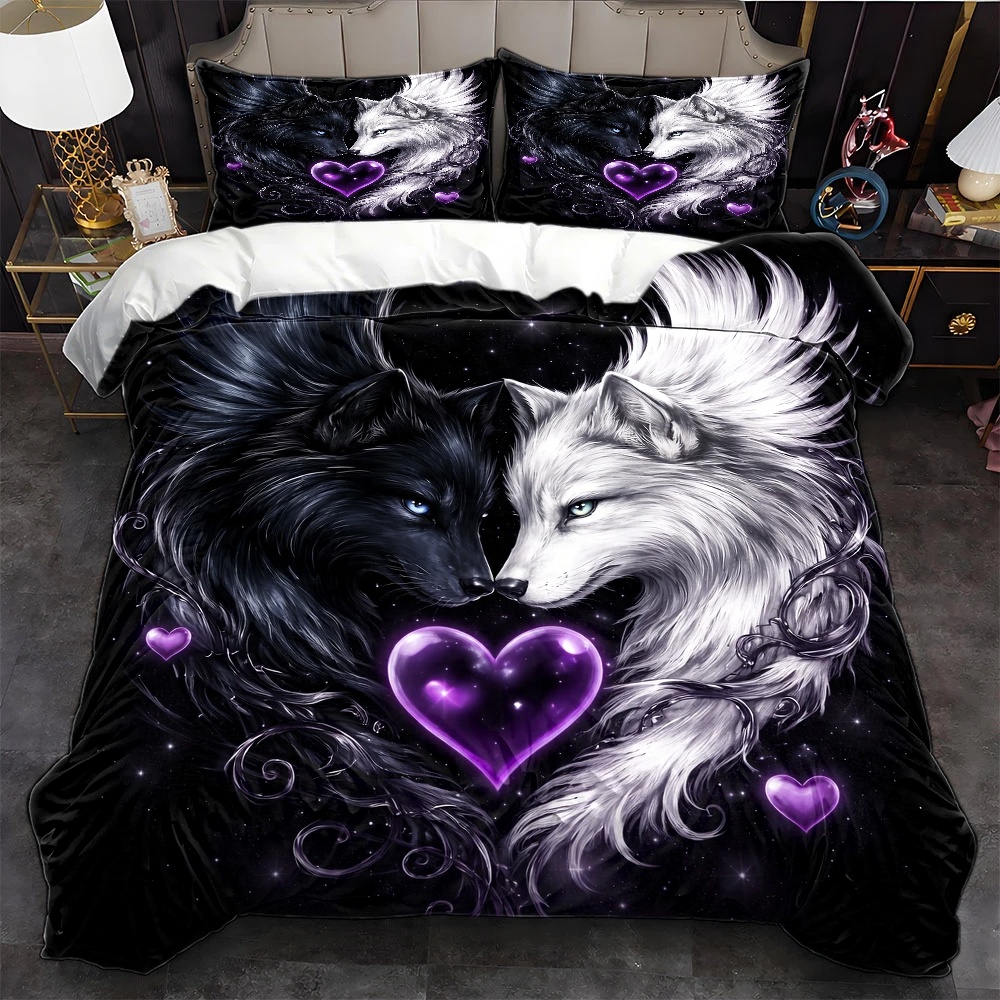 Duvet Cover Sets With Zipper - Juego de funda nórdica de 3