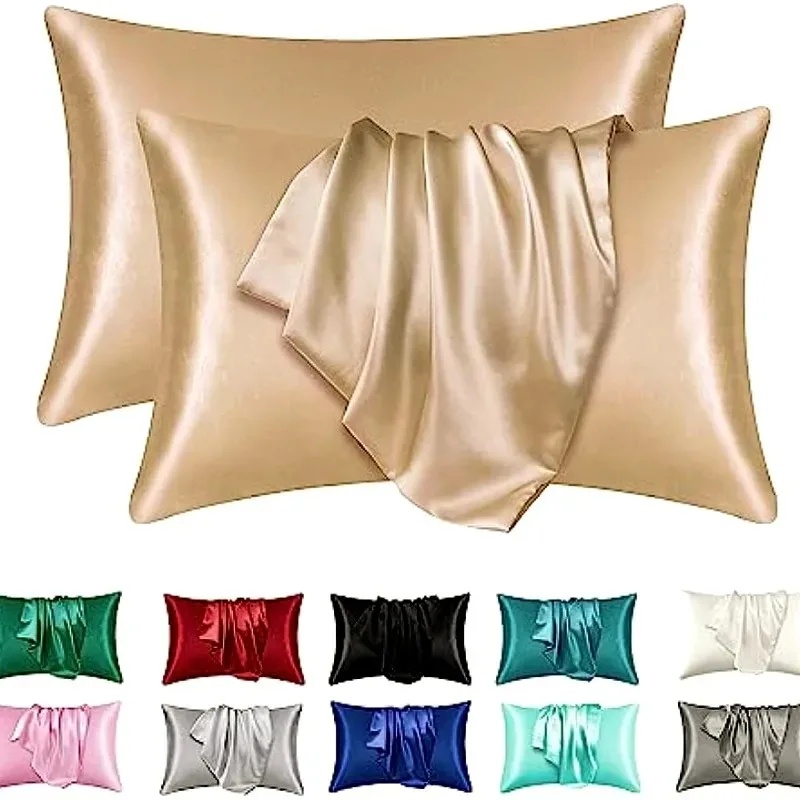 Satin Silk Pillowcase Hair Skin - Funda de Almohada de Seda Satinada