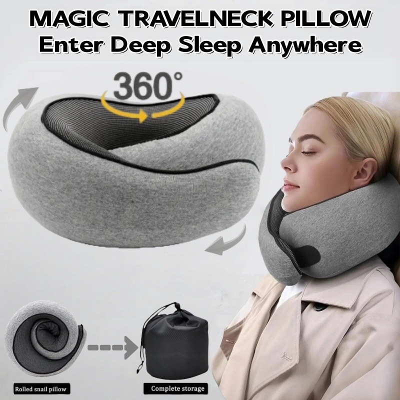 Anti Snore Contour Pillow - Almohada de Viaje Portátil en Forma