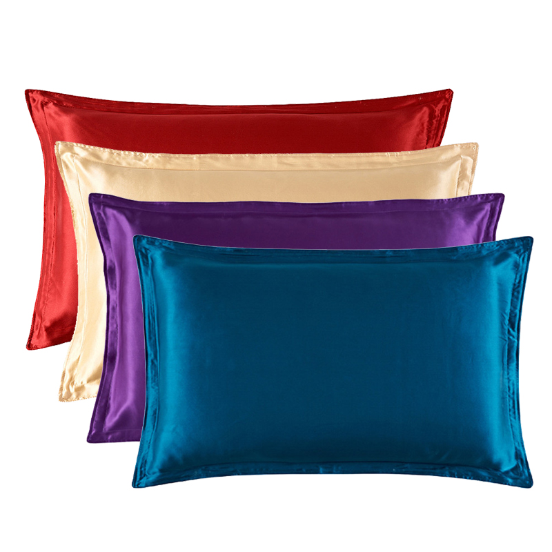 Satin Silk Pillowcase Hair Skin - Funda de almohada de 48x74cm de