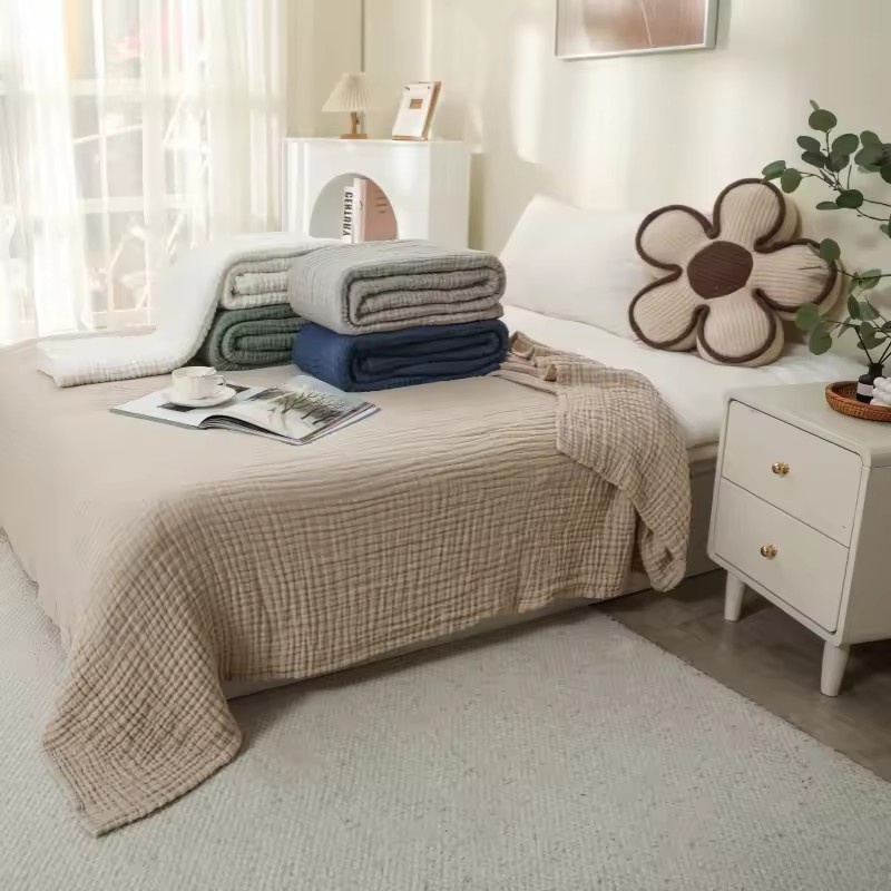 Muslin Cotton Bedspread - Mantas de Muselina de Algodón de