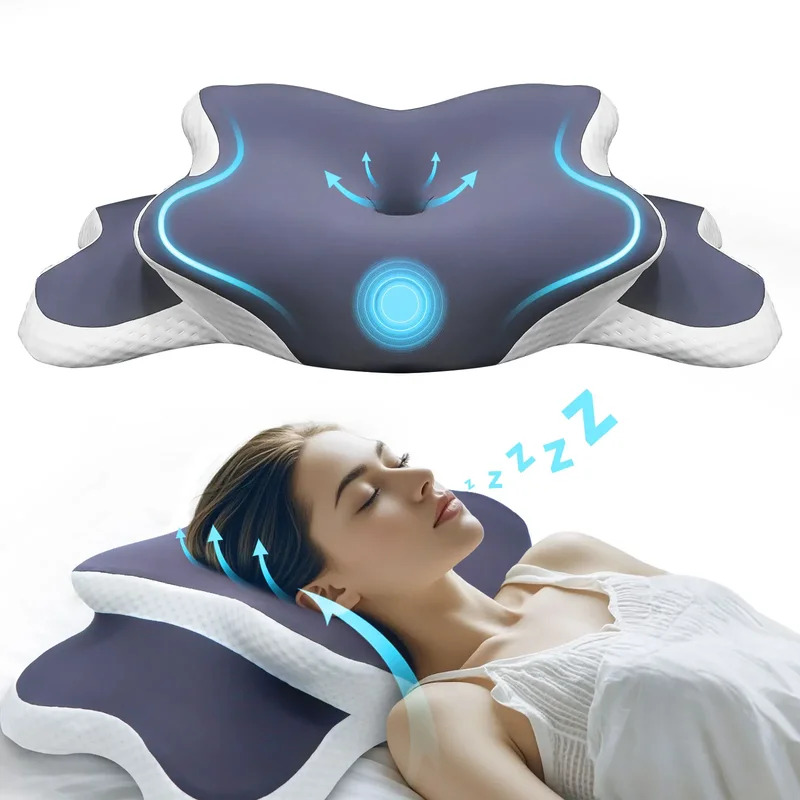 Memory Foam Orthopedic Pillow Neck Pain - Almohada de Espuma Viscoelástica, Almohada Cervical