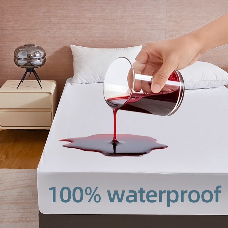 Waterproof Mattress Protector Breathable - Protector de Colchón Impermeable Queen, Cubierta