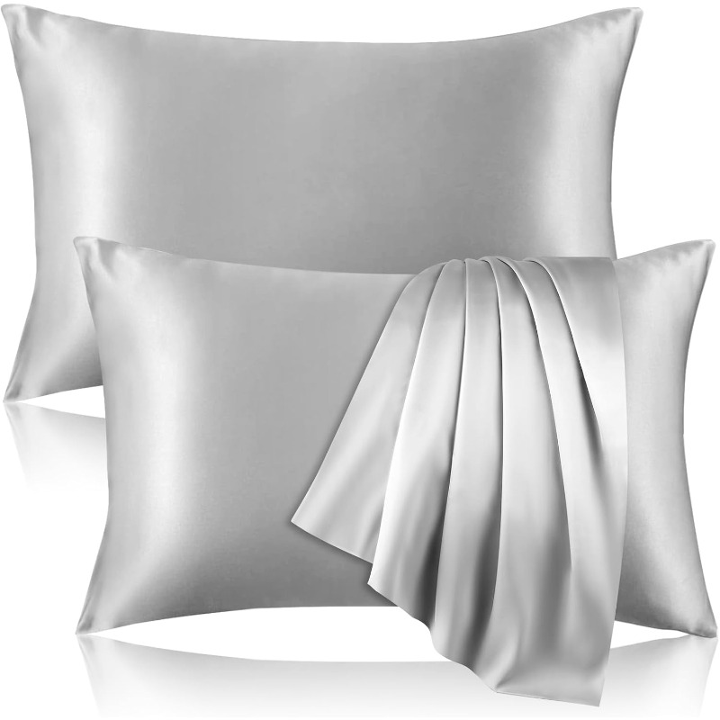 Satin Silk Pillowcase Hair Skin - Juego de 2 Fundas de Almohada