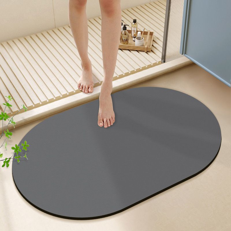 Quick Dry Diatomite Bath Mat - Alfombra de Baño Ovalada Irregular de