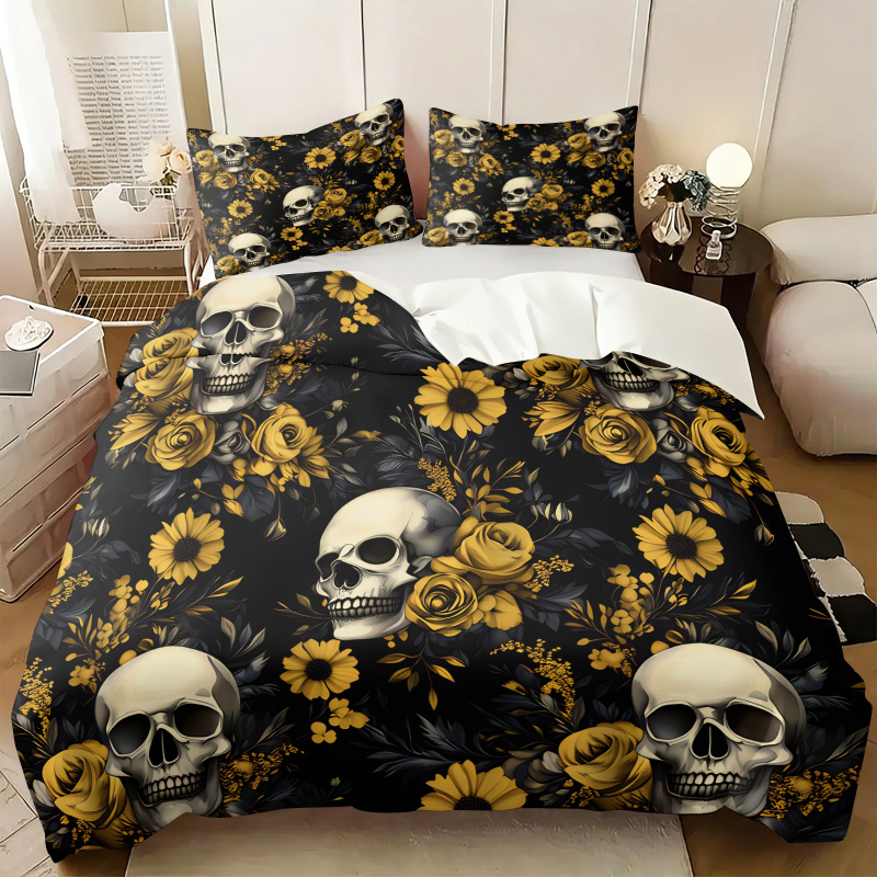 Aesthetic Floral Duvet Cover - Juego de Funda de Edredón con