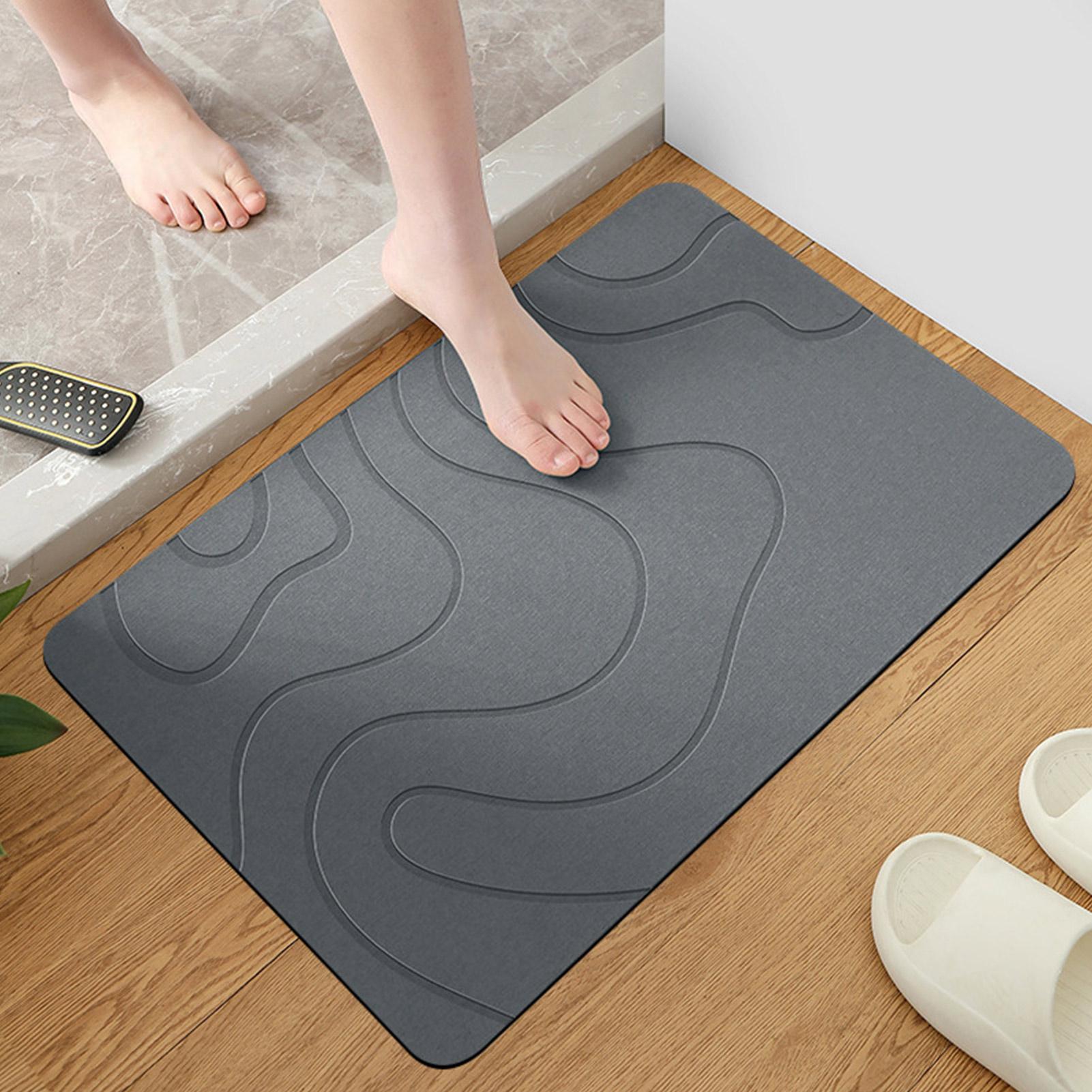 Quick Dry Diatomite Bath Mat - Alfombra de baño de piedra de