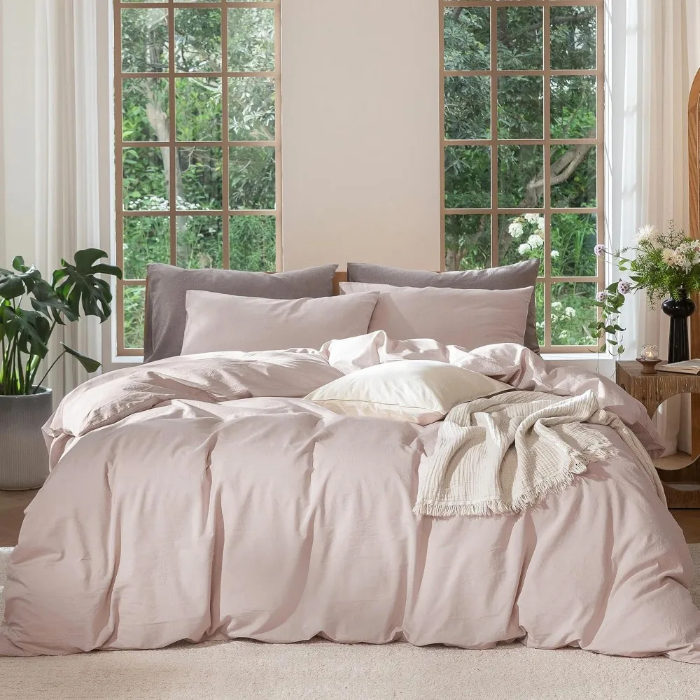 Duvet Cover Sets With Zipper - Juego de Funda de Edredón 100%