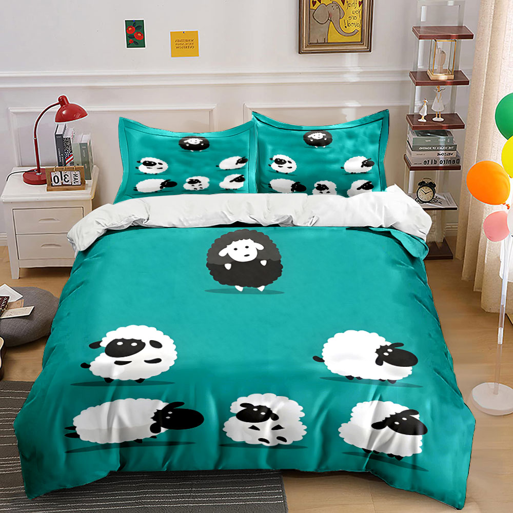 Duvet Cover Sets With Zipper - Juego de funda nórdica con estampado