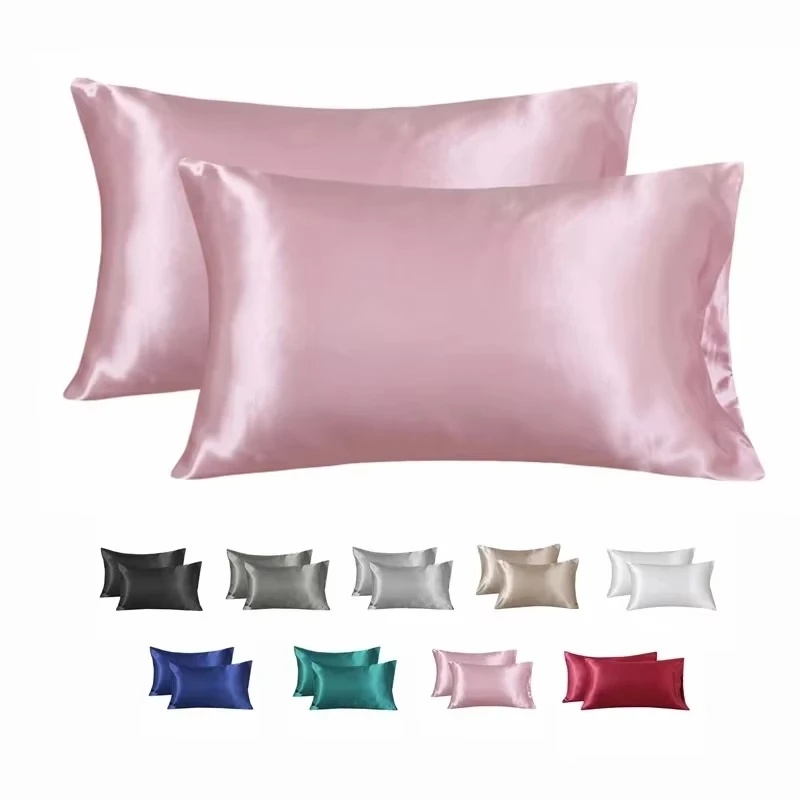 Satin Silk Pillowcase Hair Skin - Funda de Almohada 100% Seda, Funda