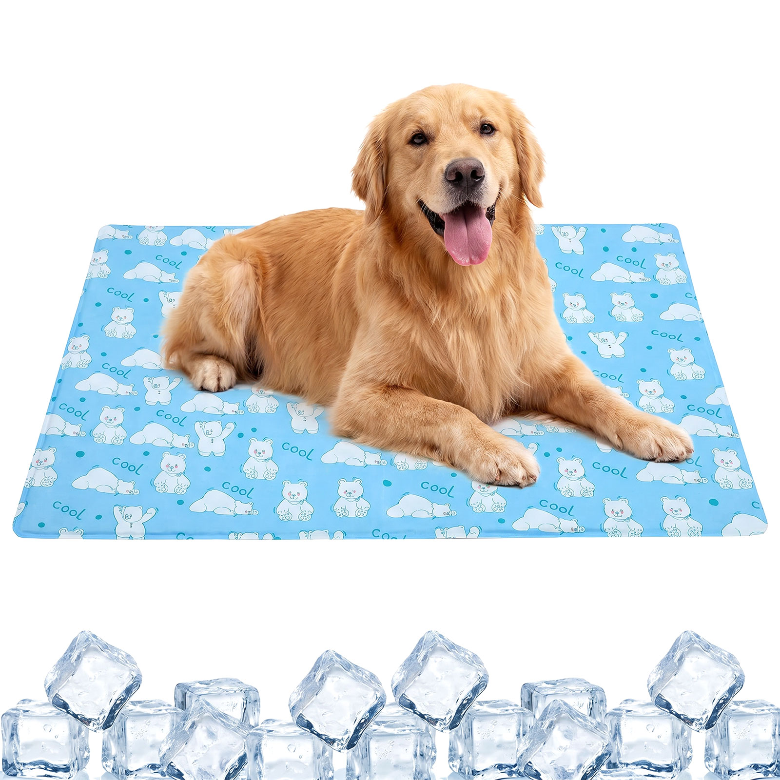 Cooling Blanket Hot Sleepers - Alfombra Refrigerante para Perros, con Gel