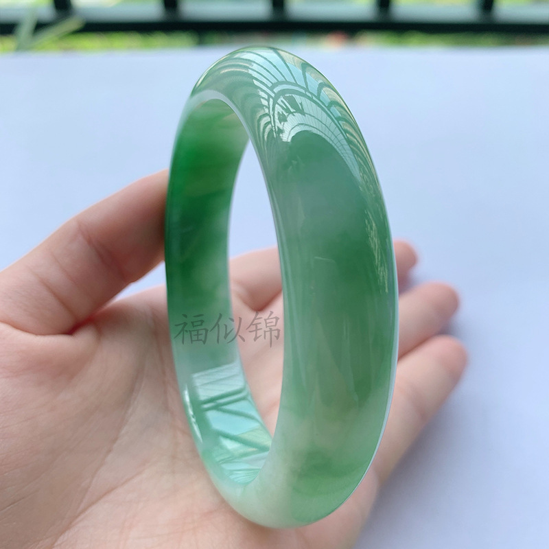 Lighting - Pulsera de Jadeíta Hielo Antigua, Ligera