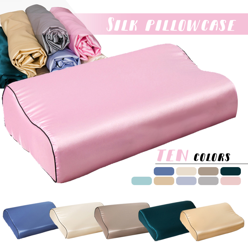 Satin Silk Pillowcase Hair Skin - Funda de almohada de látex satinado