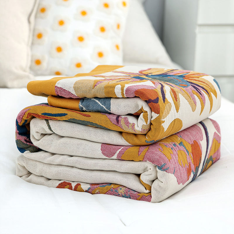 Muslin Cotton Bedspread - Manta de algodón Simple, cobertor de
