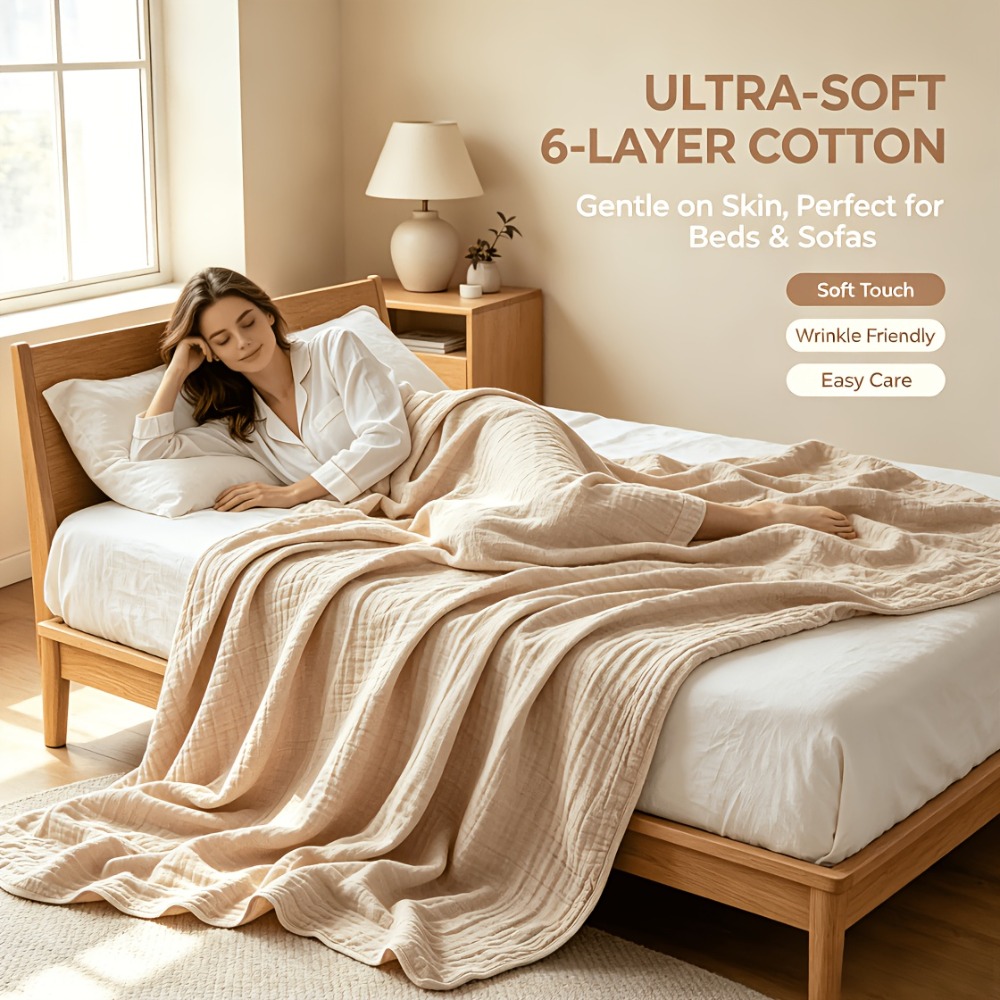 Manta de muselina 100% algodón - Muslin Cotton Bedspread reseña y precio