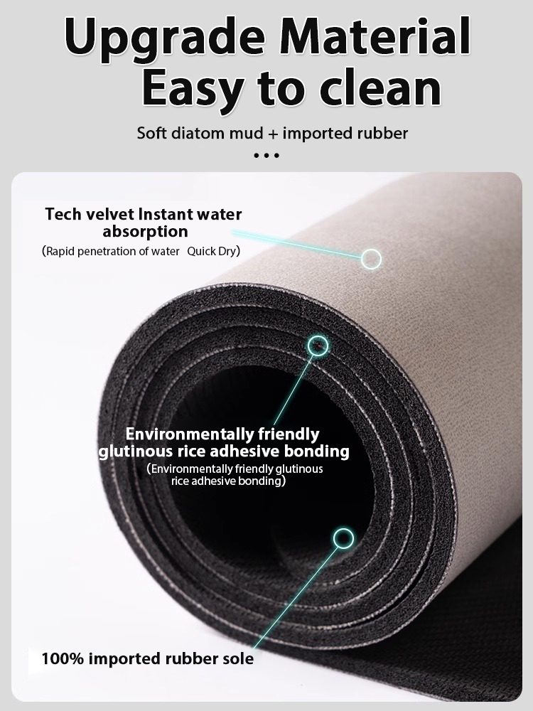 Alfombra de baño de diatomita  - Quick Dry Diatomite Bath Mat reseña y precio