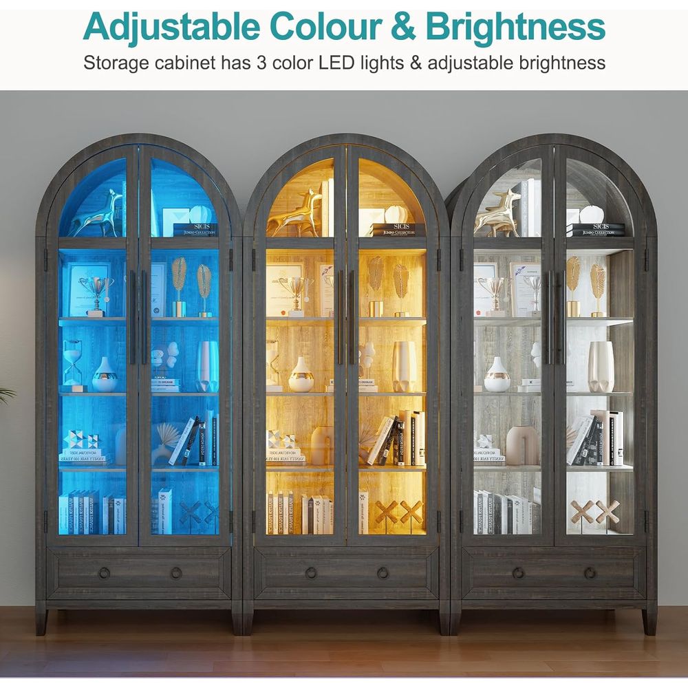 Vitrina de Vidrio Arqueado de  - Lighting reseña y precio