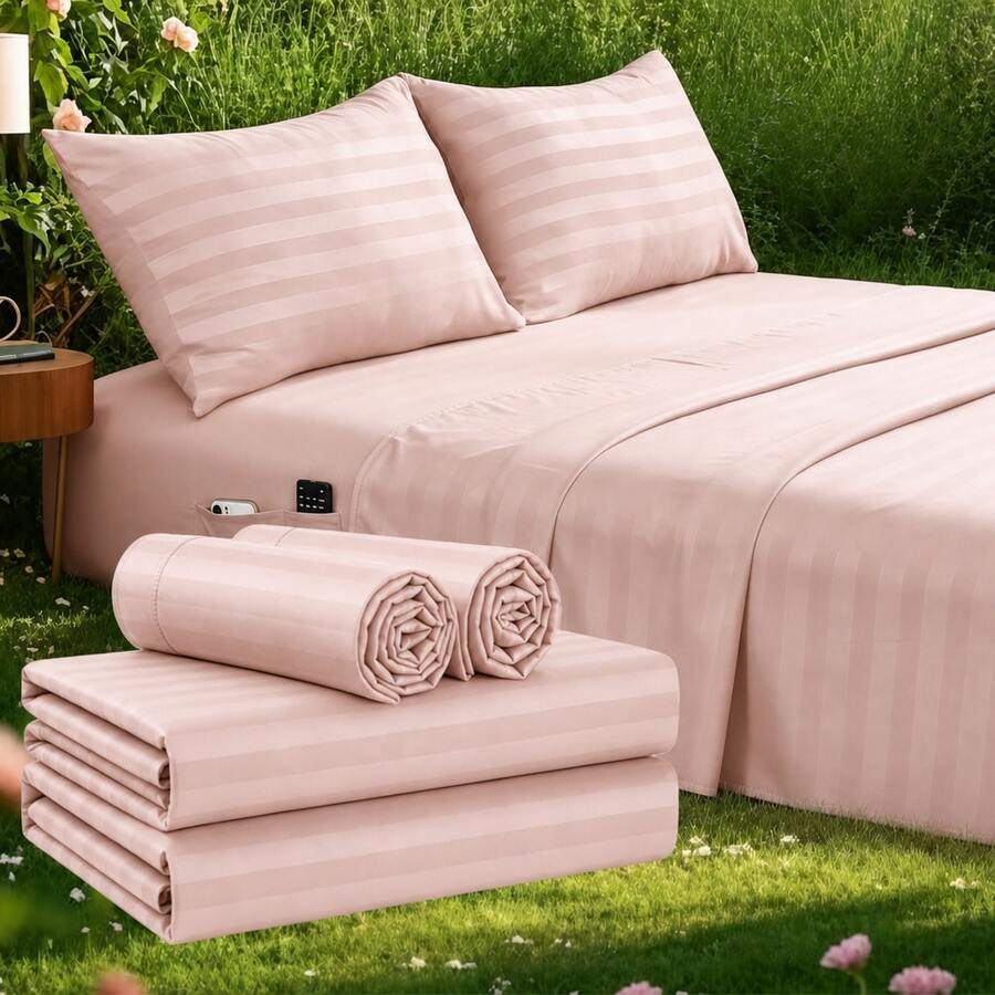 Juego de Sábanas Refrescantes  - Fitted Bed Sheets Deep Pocket reseña y precio