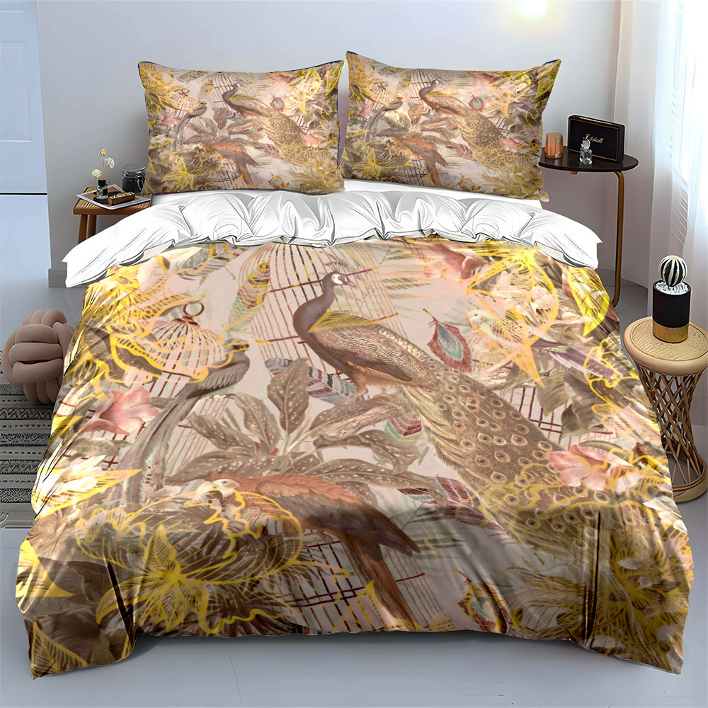 Juego de ropa de cama vintage  - Aesthetic Floral Duvet Cover reseña y precio