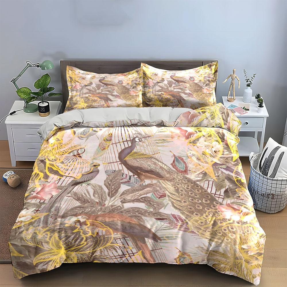 Juego de ropa de cama vintage  - Aesthetic Floral Duvet Cover reseña y precio