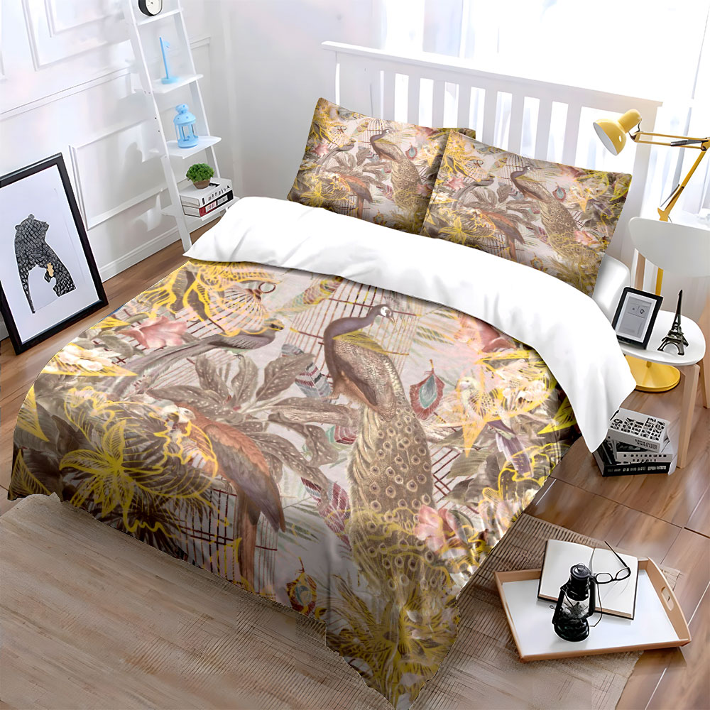 Juego de ropa de cama vintage  - Aesthetic Floral Duvet Cover reseña y precio