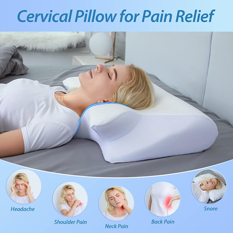 Nueva Almohada Cervical de Esp - Memory Foam Orthopedic Pillow Neck Pain reseña y precio