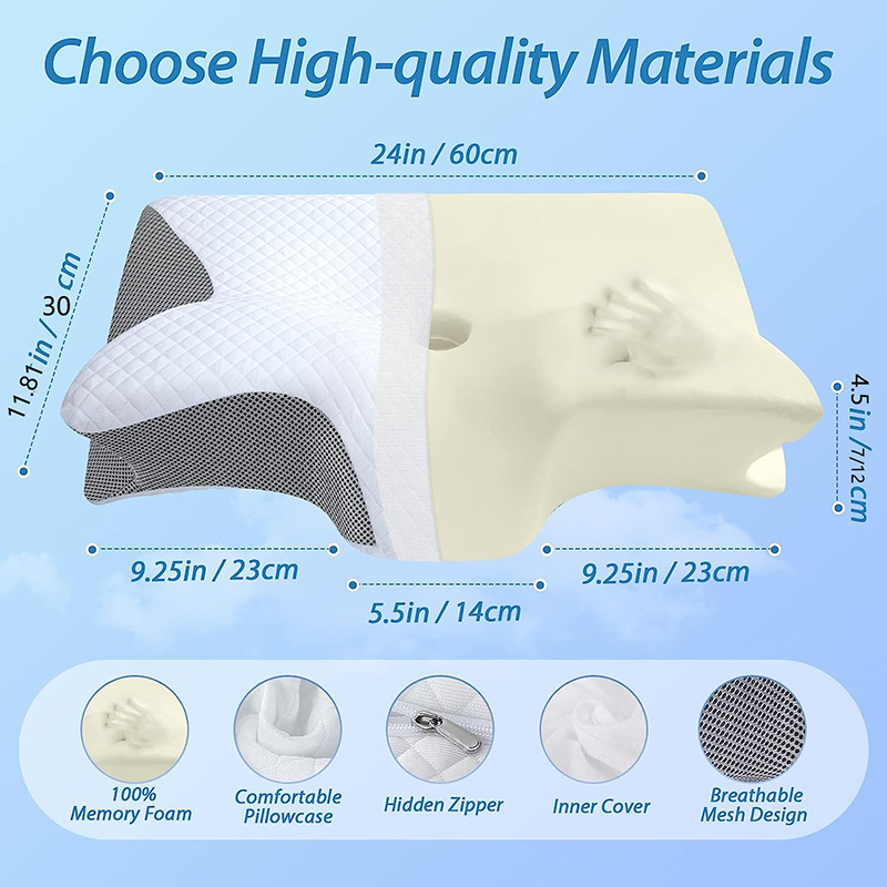 Nueva Almohada Cervical de Esp - Memory Foam Orthopedic Pillow Neck Pain reseña y precio
