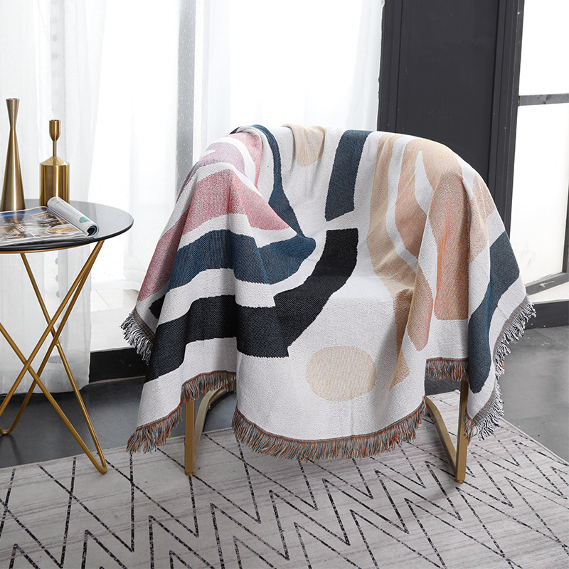 Manta de algodón gruesa Textil - Boho Throw Blanket Fringe reseña y precio