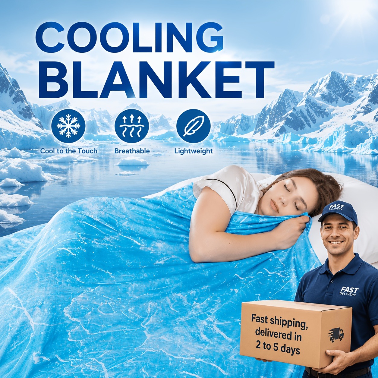 Manta Refrigerante Ideal para  - Cooling Blanket Hot Sleepers reseña y precio
