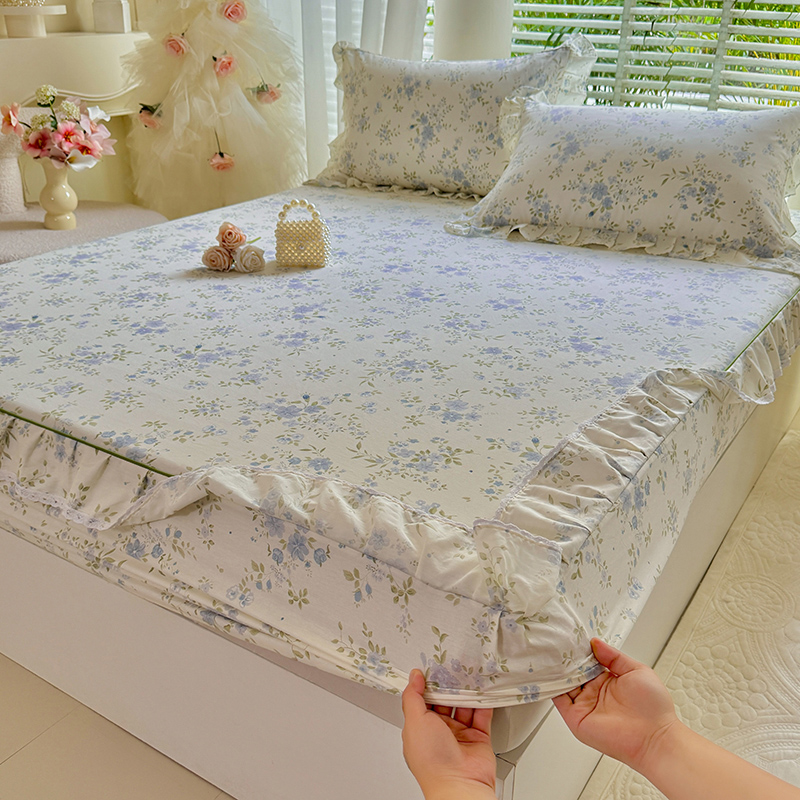 Sábana ajustable con volantes  - Fitted Bed Sheets Deep Pocket reseña y precio