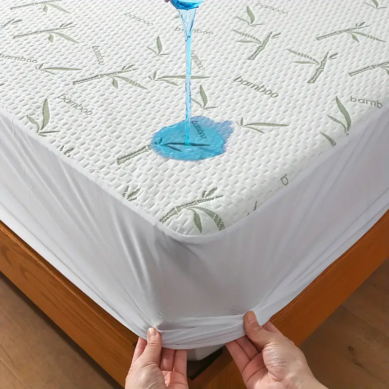Protector de colchón de bambú, - Waterproof Mattress Protector Breathable reseña y precio