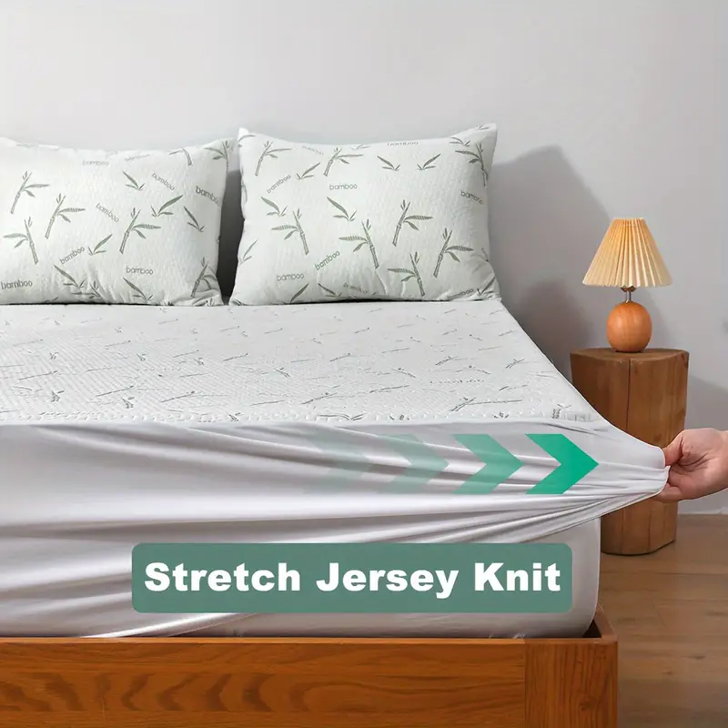 Protector de colchón de bambú, - Waterproof Mattress Protector Breathable reseña y precio