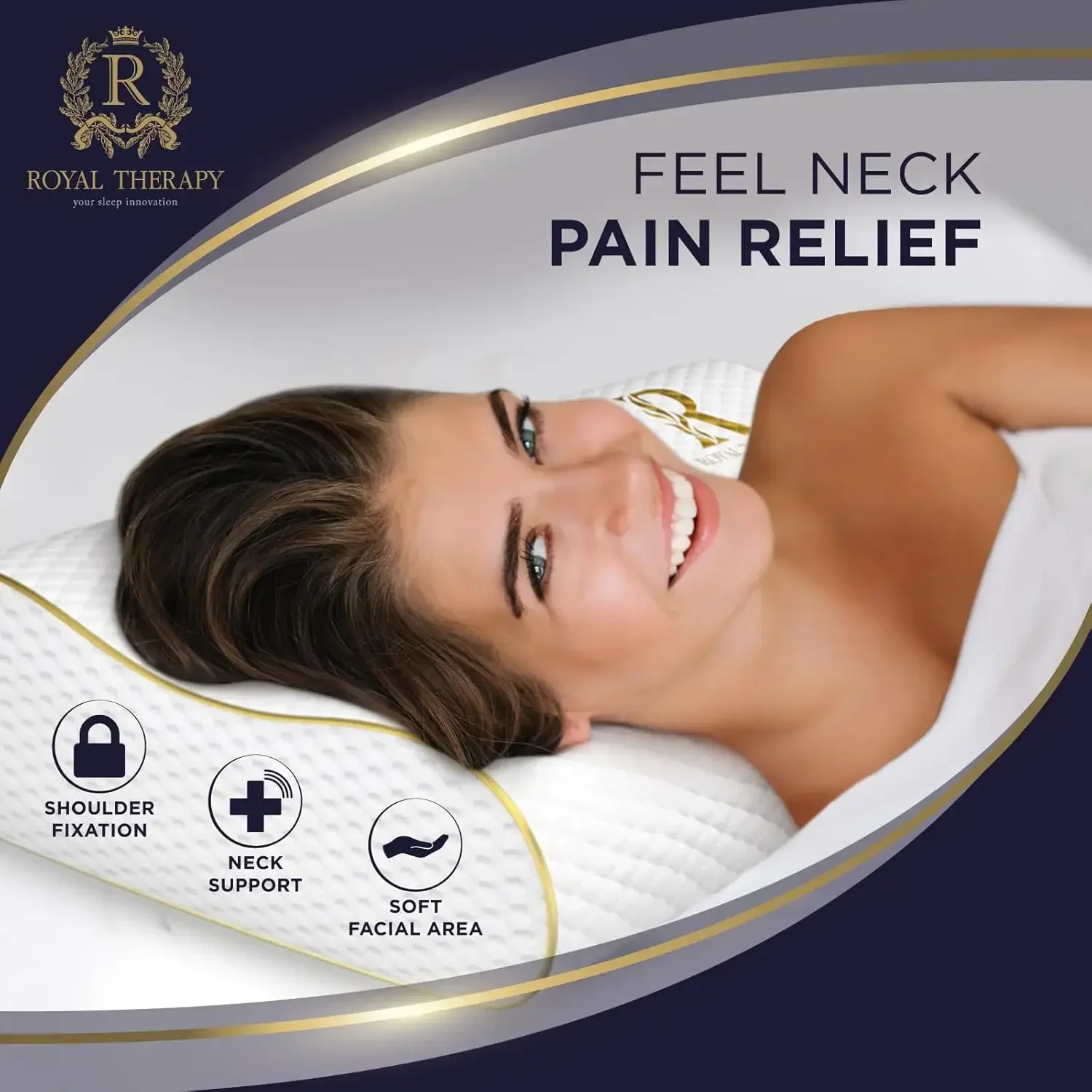 Paquete de 2 almohadas de espu - Memory Foam Orthopedic Pillow Neck Pain reseña y precio
