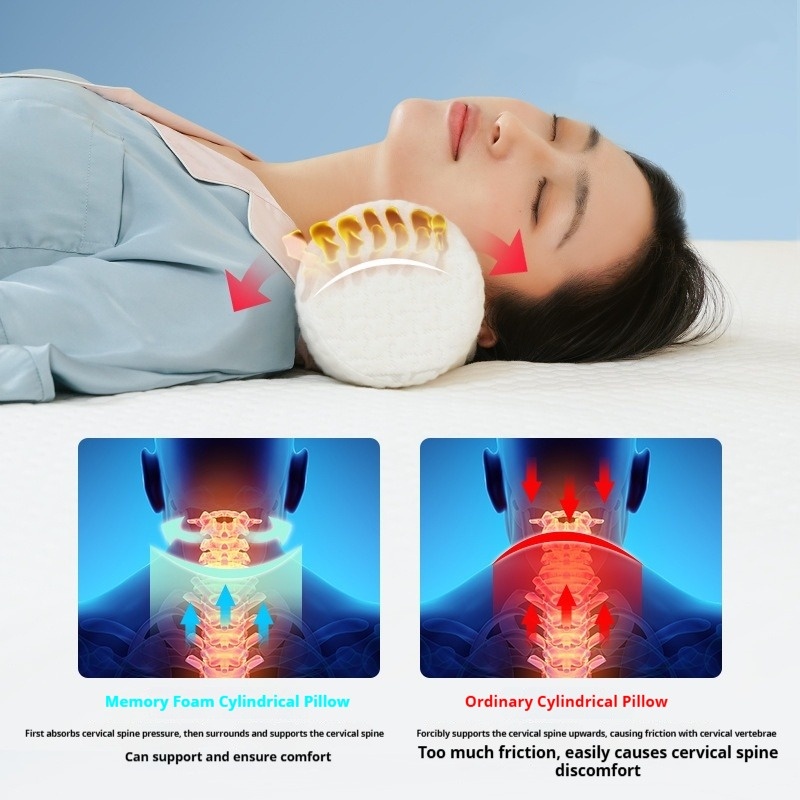 Almohada cervical de espuma vi - Anti Snore Contour Pillow reseña y precio