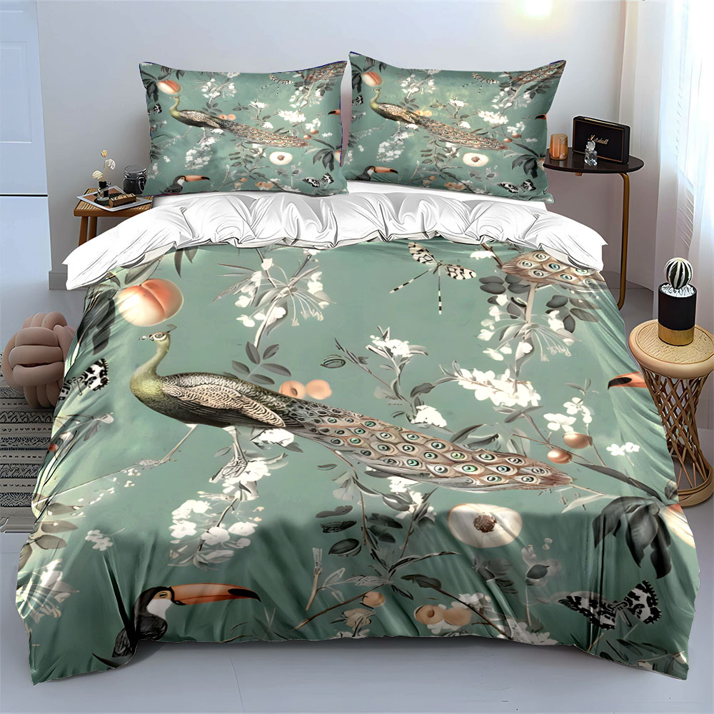 Juego de ropa de cama floral c - Aesthetic Floral Duvet Cover reseña y precio