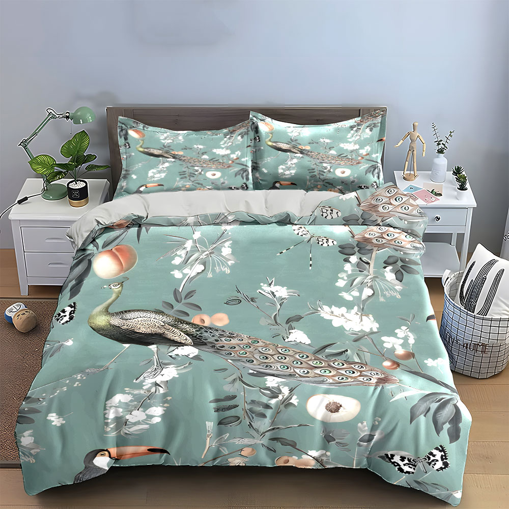 Juego de ropa de cama floral c - Aesthetic Floral Duvet Cover reseña y precio