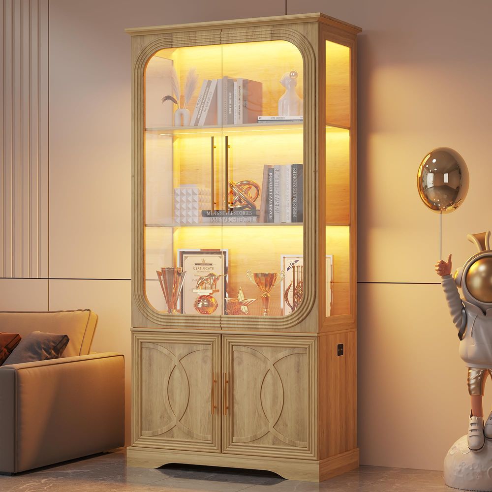 Vitrina con Puertas de Vidrio  - Storage & Organization reseña y precio