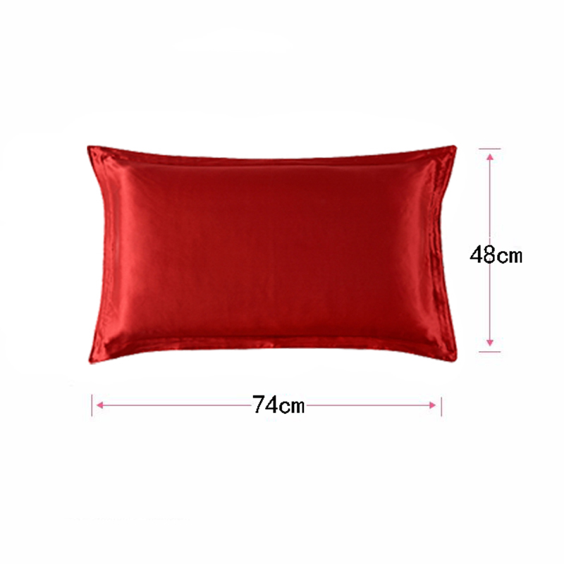 Funda de almohada de 48x74cm d - Satin Silk Pillowcase Hair Skin reseña y precio