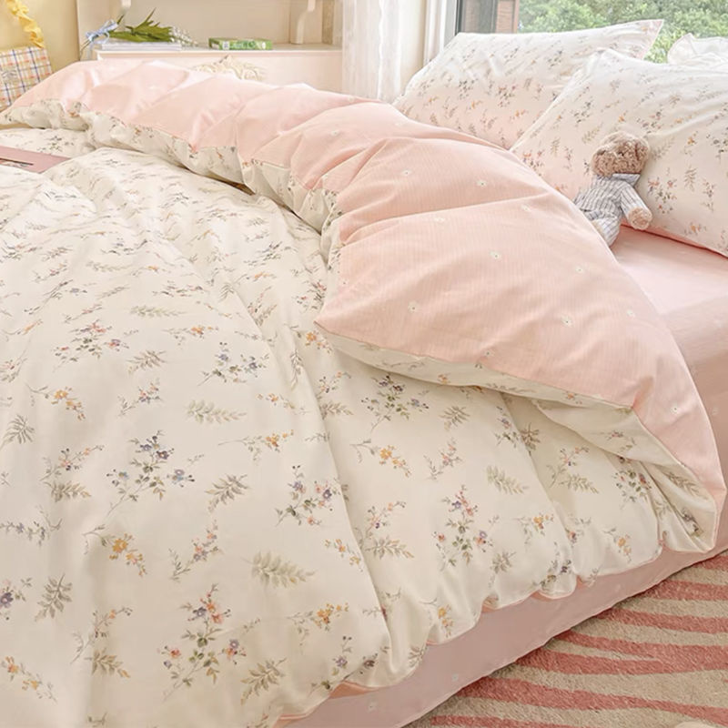 Juego de ropa de cama de flore - Aesthetic Floral Duvet Cover reseña y precio
