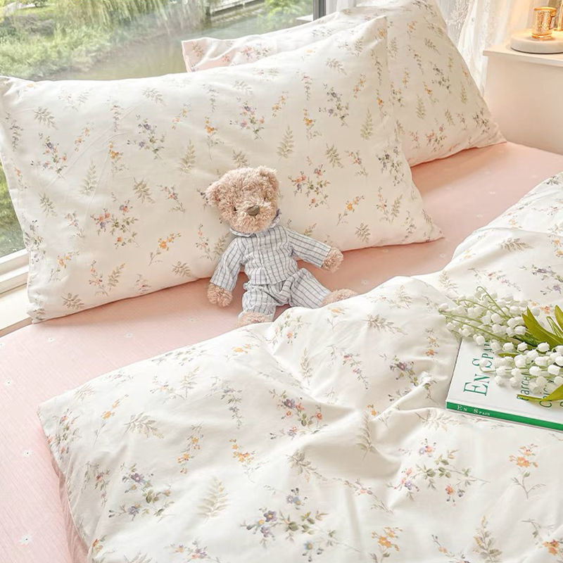 Juego de ropa de cama de flore - Aesthetic Floral Duvet Cover reseña y precio