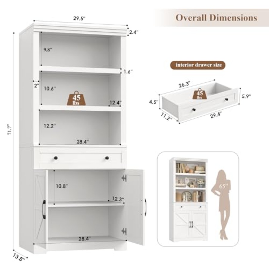 Estantería 72H con almacenamie - Storage & Organization reseña y precio