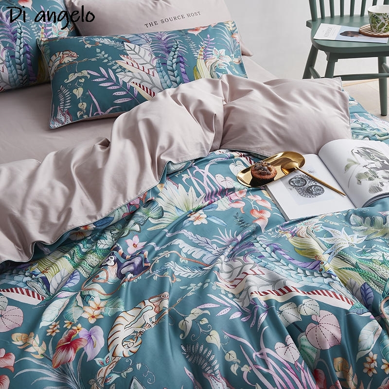 600TC 4 Uds. Juegos de cama co - Aesthetic Floral Duvet Cover reseña y precio