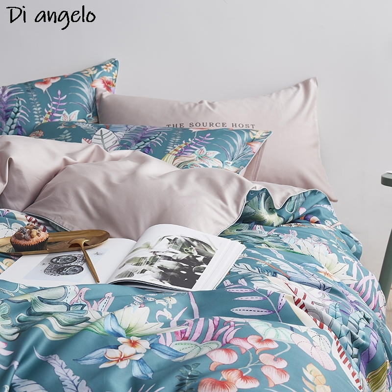 600TC 4 Uds. Juegos de cama co - Aesthetic Floral Duvet Cover reseña y precio