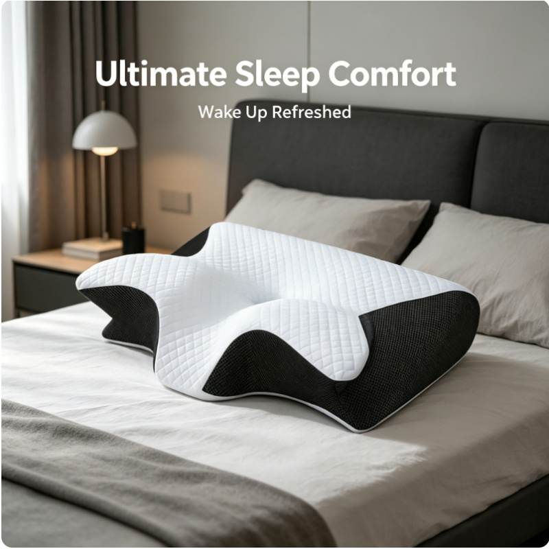 Almohada Cervical de Espuma Vi - Memory Foam Orthopedic Pillow Neck Pain reseña y precio