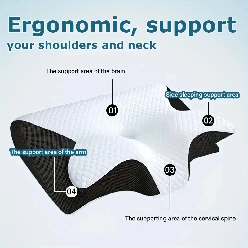 Almohada Cervical de Espuma Vi - Memory Foam Orthopedic Pillow Neck Pain reseña y precio