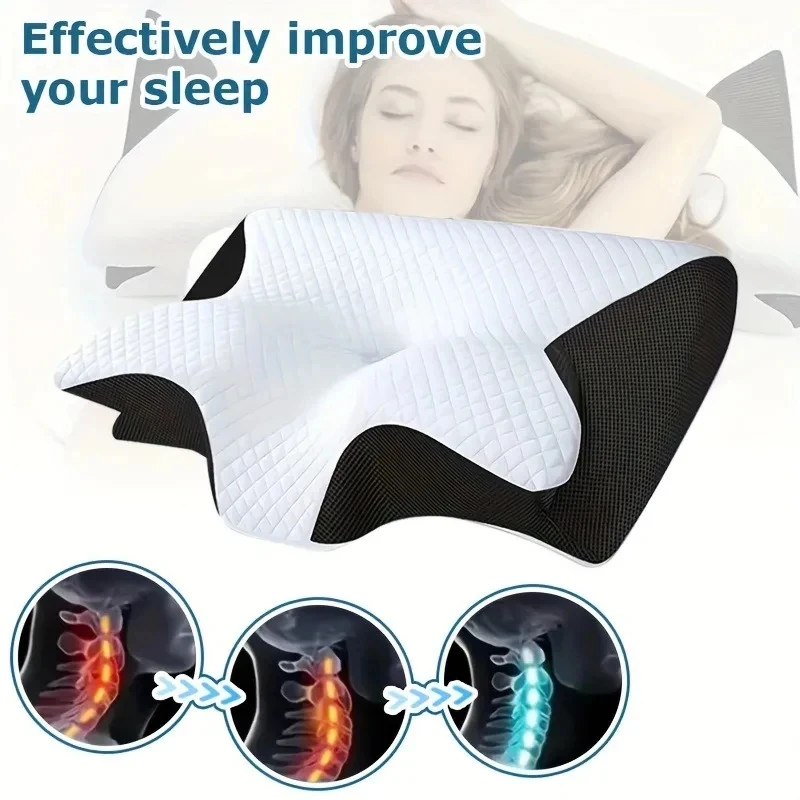 Almohada Cervical de Espuma Vi - Memory Foam Orthopedic Pillow Neck Pain reseña y precio