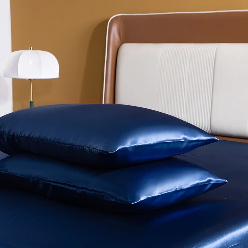 Funda de almohada de satén de  - Satin Silk Pillowcase Hair Skin reseña y precio